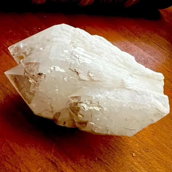 Large, Natural Twin Super 7 Quartz cluster approx. 3” - Picture 3 of 3